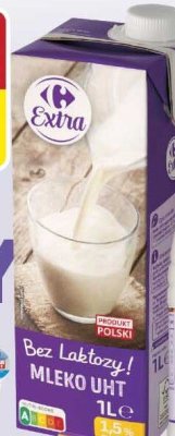 Mleko UHT bez laktozy Carrefour promocja w Carrefour