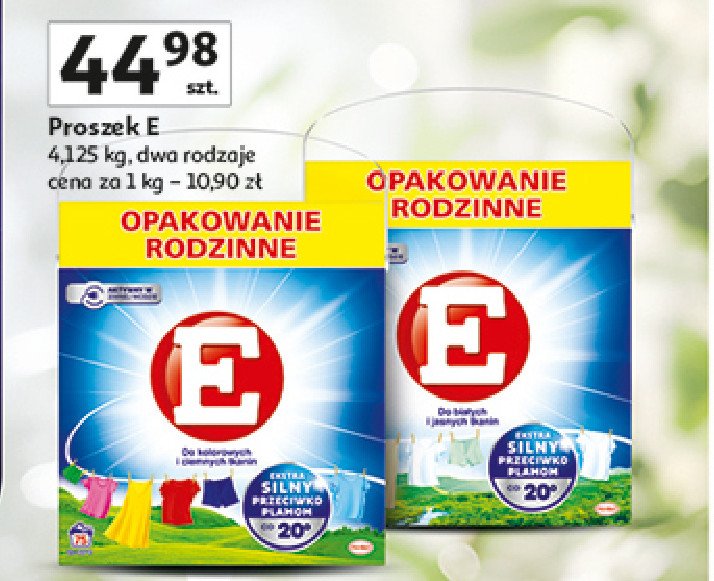 Proszek do prania białych i jasnych tkanin promocja w Auchan