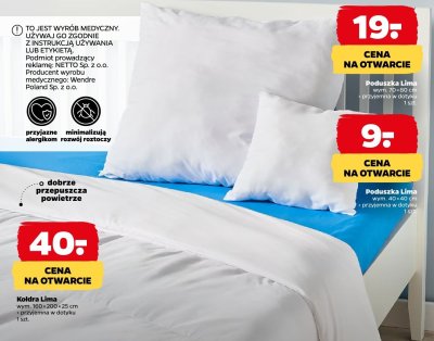 Poduszka Lima wym. 70×80 cm promocja w Netto