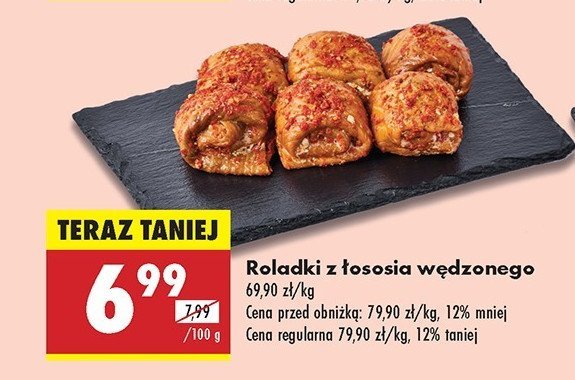 Roladki z 艂ososia w臋dzonego promocja