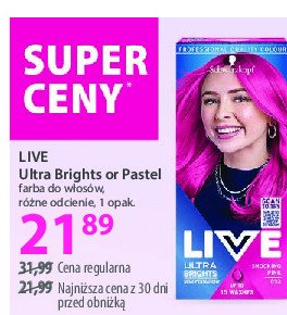 Krem koloryzujący 093 shoking pink Schwarzkopf live ultra brights promocja