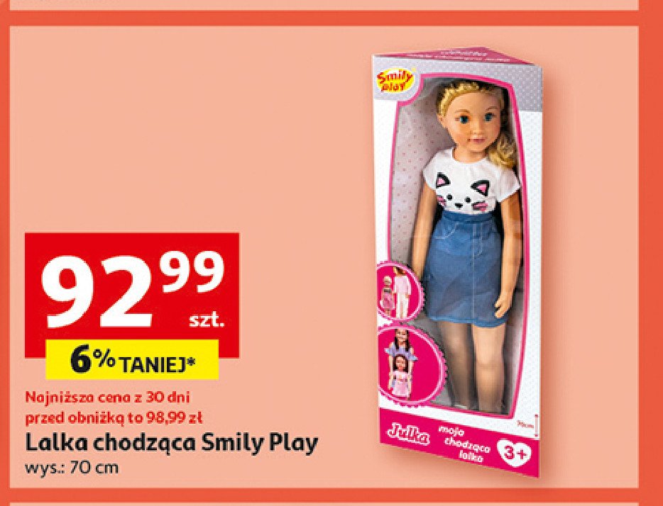 Lalka chodząca 70 cm SMILY PLAY promocja