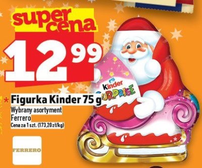 Figurka Kinder 75 g promocja w TOPAZ