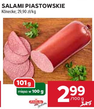 Salami piastowskie Konecke promocja