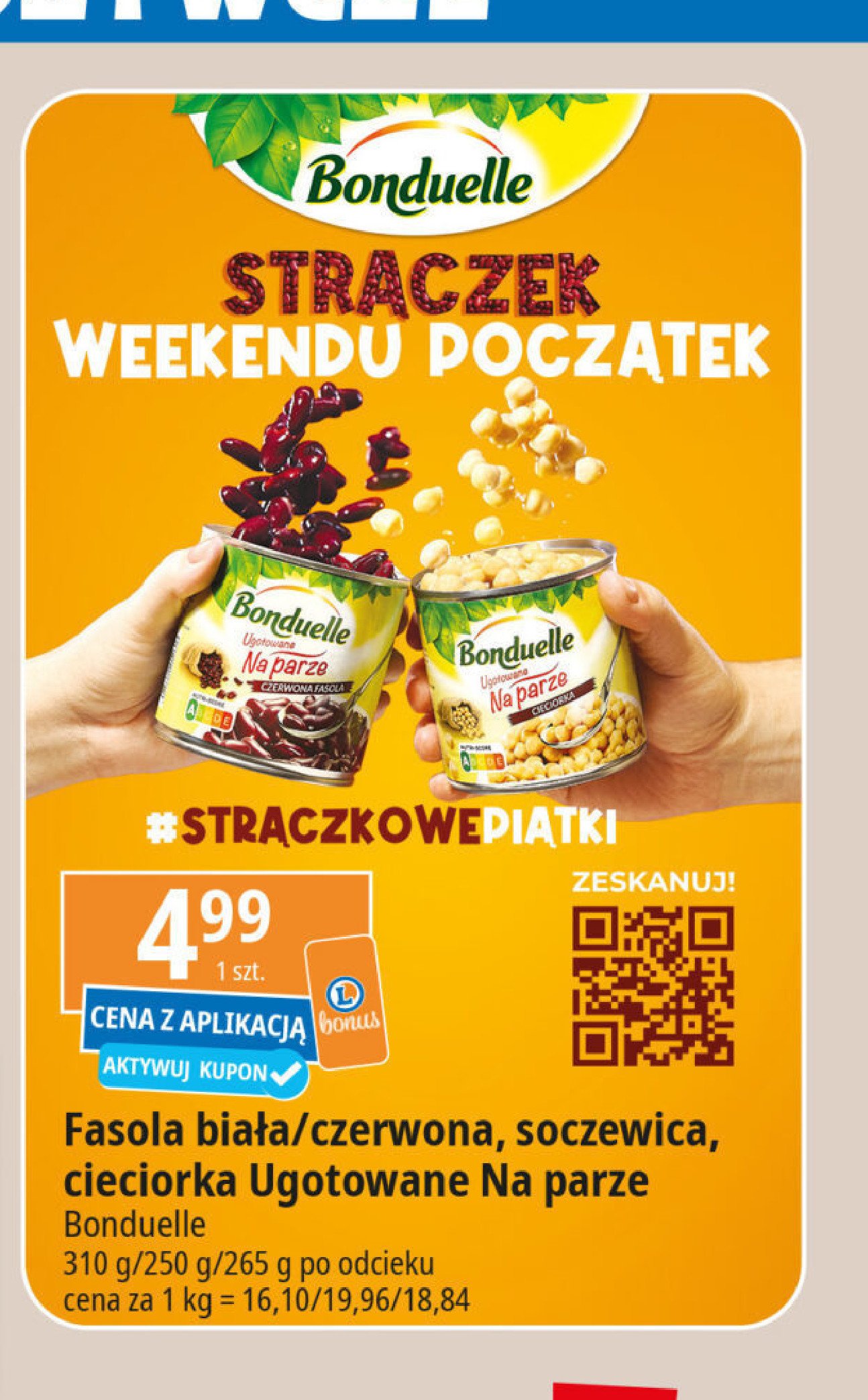 Fasola czerwona gotowana na parze Bonduelle promocja