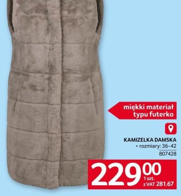 Kamizelka damska promocja w Selgros