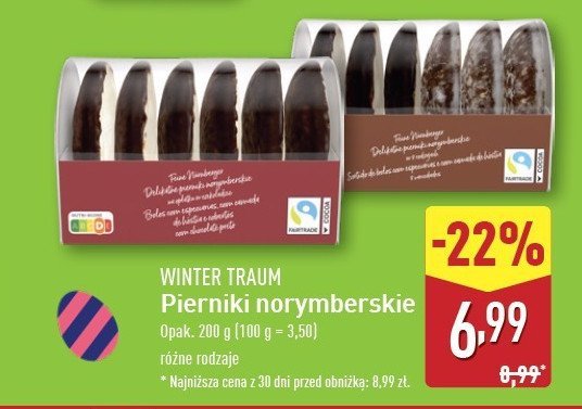 Pierniczki norymberskie lukrowane Wintertraum promocja