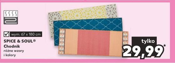 Chodnik antypo艣lizgowy 67 x 180 cm Spice&soul promocja
