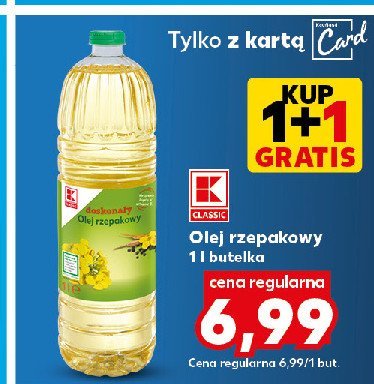 Olej rzepakowy K-classic promocja