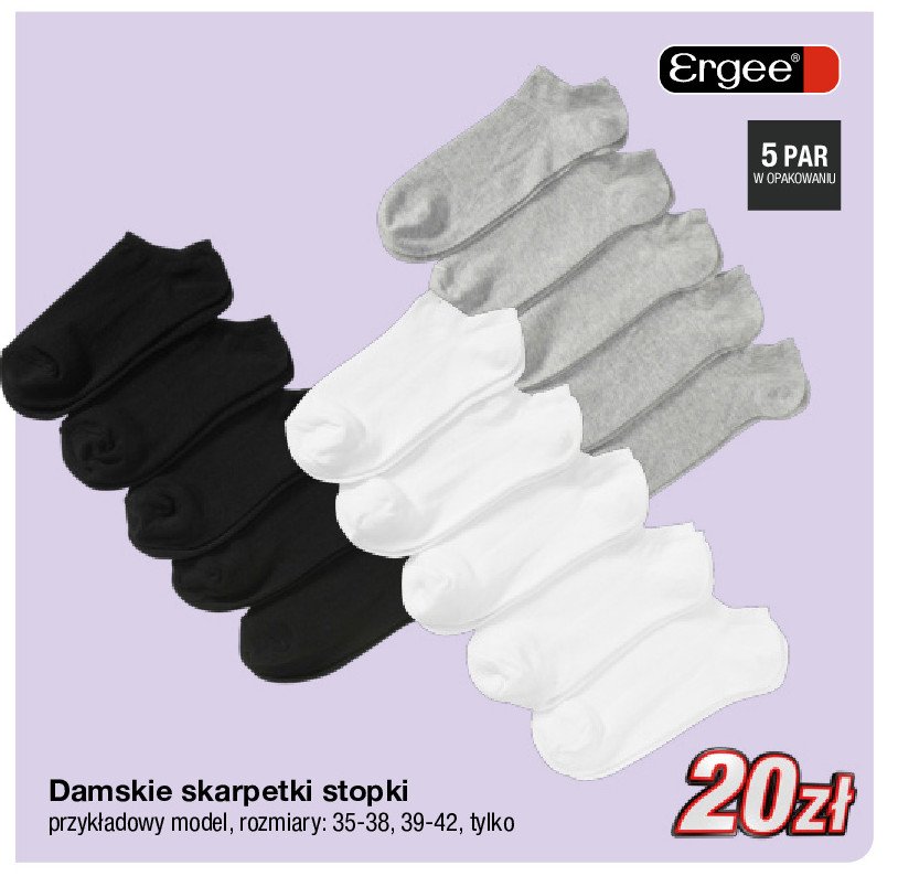 Skarpetki 35-38 Ergee promocja