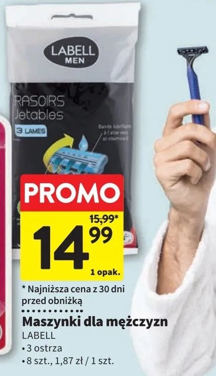 Maszynki do golenia Labell men promocja