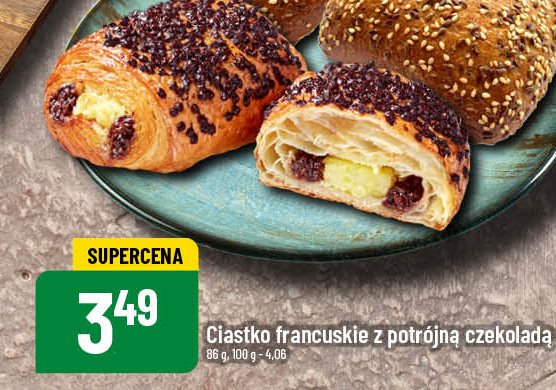 Ciastko francuskie z potrójną czekoladą promocja