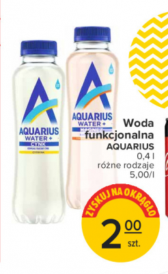 Woda pomarańcza + cynk Aquarius water promocja