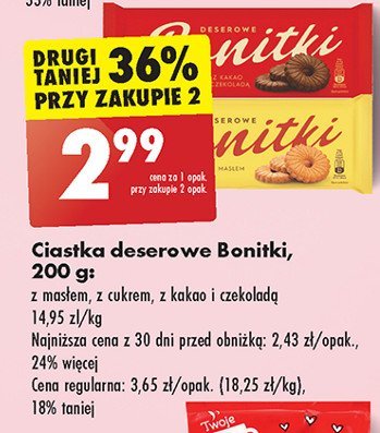 Ciastka maślane Bonitki promocja