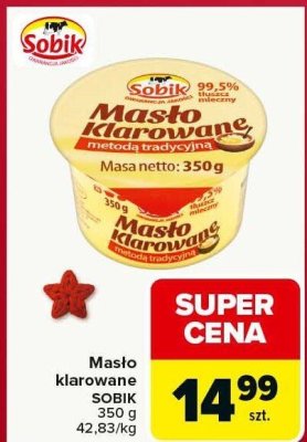 Masło klarowane SOBIK promocja w Carrefour