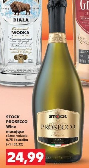 Wino Stock prosecco treviso promocja w Kaufland