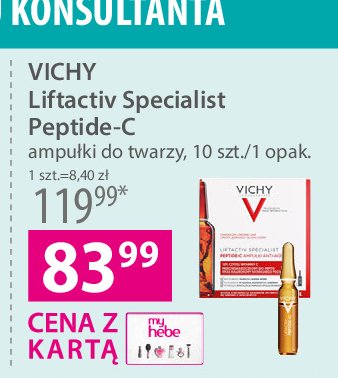 Ampułki do twarzy Vichy liftactiv peptide-c promocja