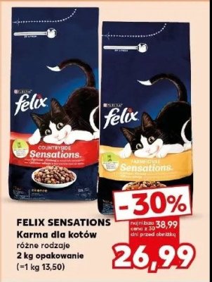 Karma dla kota z kurczakiem Purina felix sensations promocja