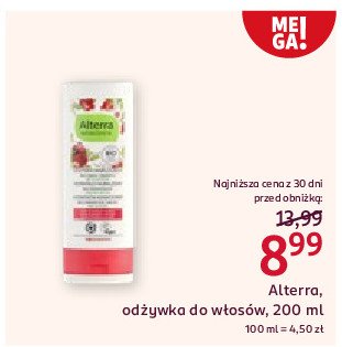 Odżywka do włosów granat i aloes Alterra promocja