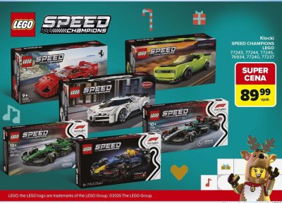 Klocki LEGO SPEED CHAMPIONS LEGO 77243, 77244, 77245, 76934, 77240, 77237 promocja w Carrefour