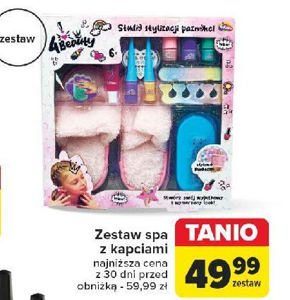 Zestaw spa z kapciami promocja