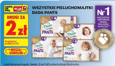 Pieluchomajki Dada Pants, różne rozmiary promocja w Biedronka