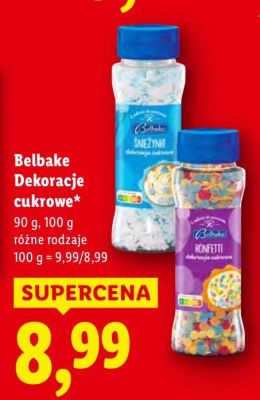 Belbake Dekoracje cukrowe promocja w Lidl