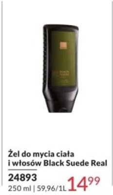 Żel do mycia ciała i włosów Black Suede Real promocja w AVON