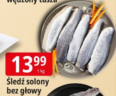 Śledź solony bez głowy promocja w Leclerc