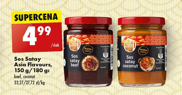 Sos satay beef Asia flavours promocja