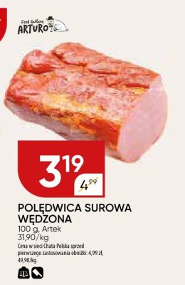 Polędwica surowa wędzona promocja w Chata Polska