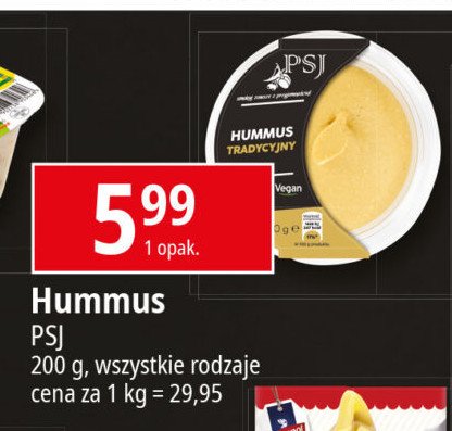 Hummus tradycyjny Psj promocja