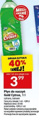 Płyn do naczyń Gold Cytrus promocja w Twój Market