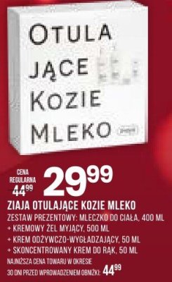 Zestaw prezentowy Ziaja Otulajace Kozie Mleko mleczko do ciała 400 ml promocja w Drogerie Natura