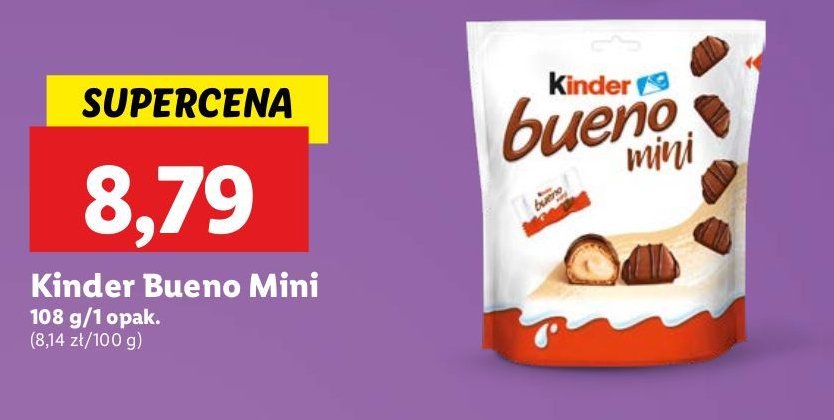 Baton Kinder bueno mini promocja w Lidl