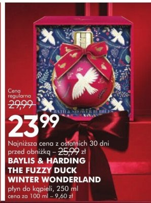 Płyn do kąpieli BAYLIS & HARDING THE FUZZY DUCK WINTER WONDERLAND promocja w Super-Pharm