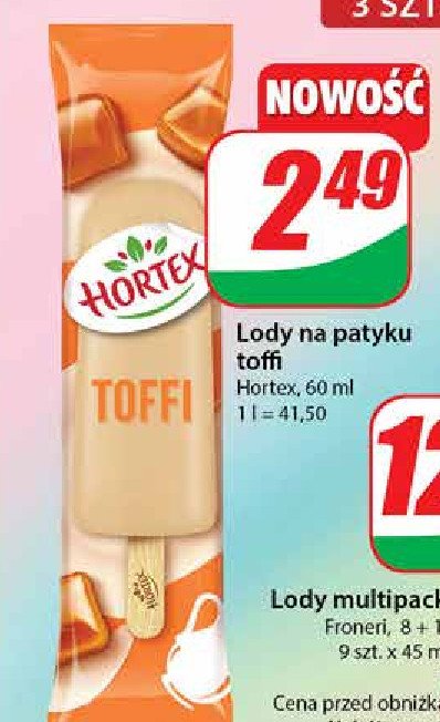 Lód toffi Hortex promocja