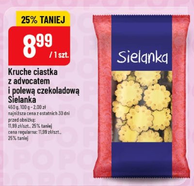 Kruche ciastka z advocatem i polewą czekoladową Sielanka promocja w POLOmarket