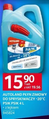 Płyn zimowy Autoland Płyn Zimowy do Spryskiwaczy -20°C 4L PSIK 4L promocja w Selgros