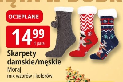 Skarpety damskie/męskie Moraj mix wzorów i kolorów promocja w Leclerc