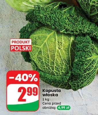 Kapusta włoska promocja w Dino