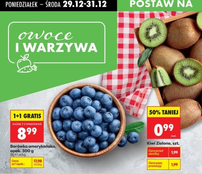 Borówka amerykańska promocja w Biedronka