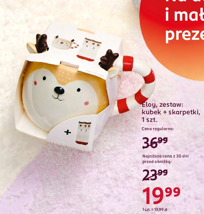 Kubek + skarpetki Eloy promocja w Rossmann