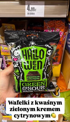 Wafelki Halloween z kwaśnym kremem cytrynowym promocja w Intermarche