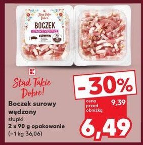 Boczek surowy słupki K-classic stąd takie dobre! promocja