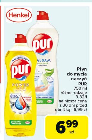 Płyn do naczyń lemon PUR POWER TŁUSZCZ promocja