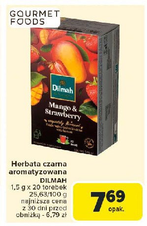 Herbata mango & strawberry Dilmah promocja