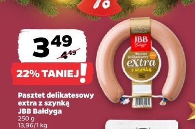 Pasztet delikatesowy extra z szynką JBB Bałdyga promocja w Netto