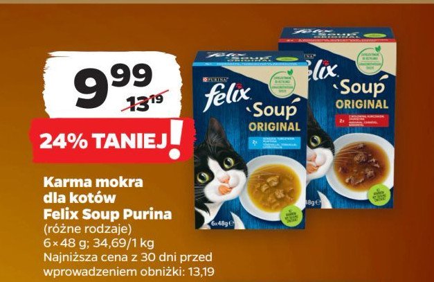 Karma dla kota dorsz tuńczyk Purina felix soup original promocja