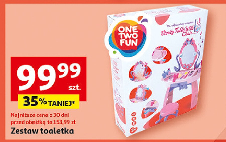 Zestaw toaletka One two fun promocja